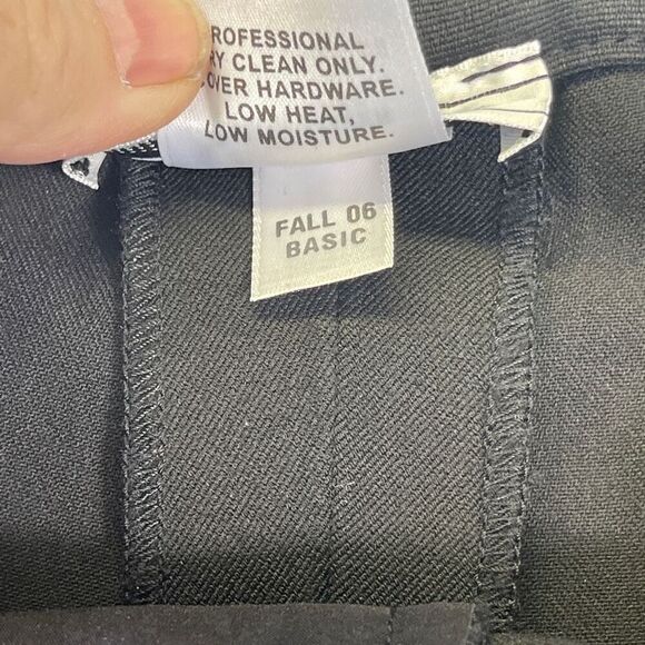 St. John Sport Black Fall 06 Basic Wide Leg High Waist Dress Pants Size Large - Picture 6 of 10